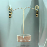 Elegant Gold Textured Hoop Earrings